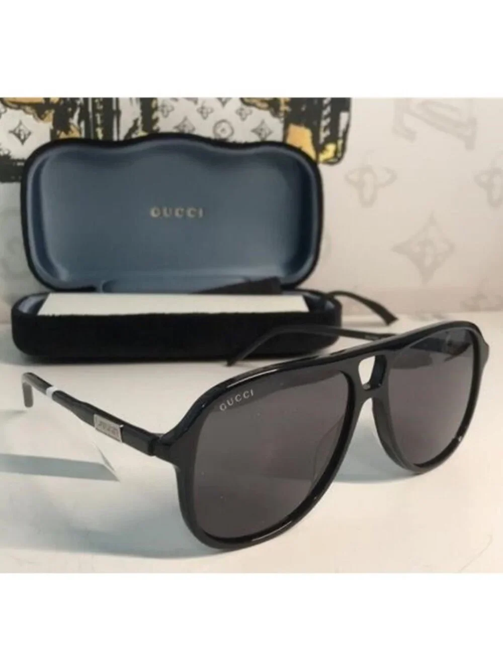 New Authentic Gucci Black Sunglasses GG1156s 001